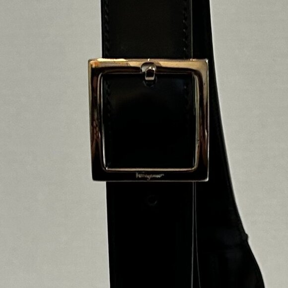 Black Salvatore Ferragamo Gancini Hobo Shoulder Bag with dust bag AQ-210170 - Picture 7 of 15